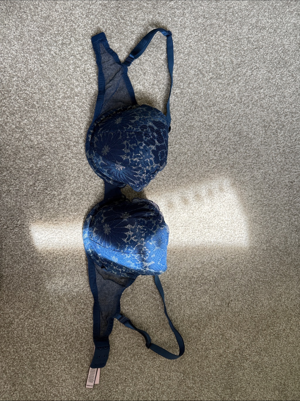 Blue Lace Non Push Up Bra - Women’s Intimates